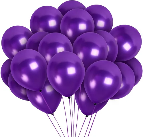 Miniatura 10 de Treasures - Globos metálicos de un solo color Amarillo claro