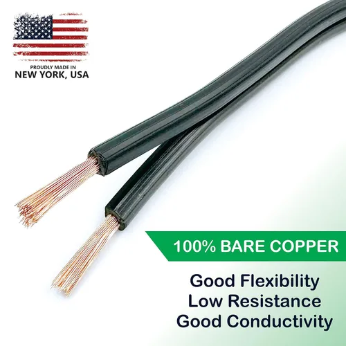 Miniatura 7 de NATIONAL Wire&Cable Alambre de cobre para iluminación de paisaje de bajo voltaje 14/2, fabricado en Estados Unidos, calibre 14, 2 conductores, 50