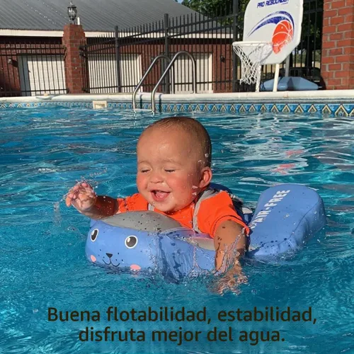 Miniatura 2 de El más nuevo y mejorado tamaño añade cola que hace que nunca se voltee. Mambobaby flotador de natación sólido, no inflable, nadador, entrenador