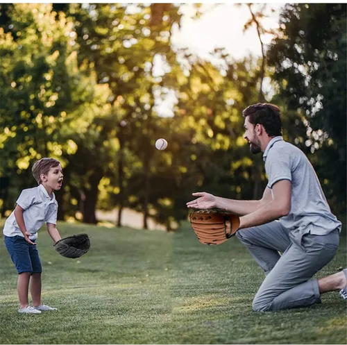 Miniatura 6 de Guante de béisbol, guante de sóftbol, guante de atrapador, cómodo guante de sóftbol y béisbol para niños, jóvenes, adultos, deportes y béisbol Negro