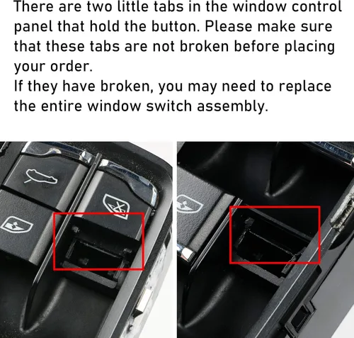 Miniatura 2 de Jaronx 2 botones de interruptor de ventana lateral del conductor compatibles con Porsche Cayenne 2011-2018, para Panamera 2011-2016, para Macan
