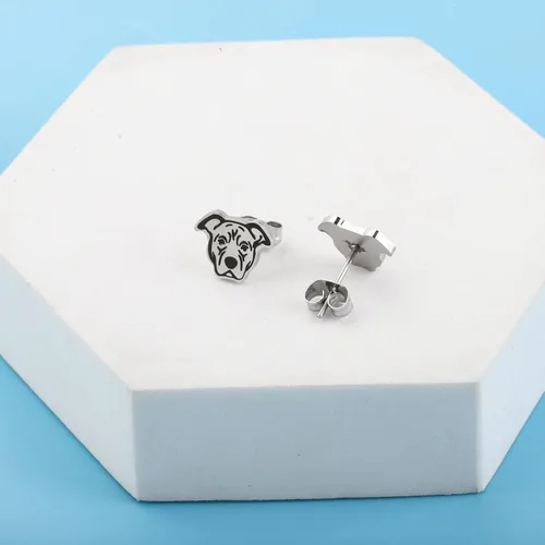 Miniatura 4 de Lywjyb Birdgot Aretes de perro American Pitbull Pitbull Pitbull, regalo para mujeres y novias