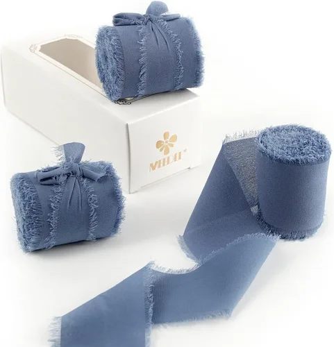 Miniatura 33 de MEEDEE Cinta de Gasa Deshilachada Rosa Empolvado de 2 Pulgadas Cintas de Gasa con Flecos Cintas Rosa Empolvado para Manualidades Cinta de Gasa