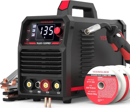 Miniatura 13 de YESWELDER Soldador MIG-205DS PRO MIG, 200Amp 110/220V Máquina de soldadura MIG de doble voltaje, 5 en 1 Gas MIG/Flux Core MIG/Spool Gun MIG/Spool
