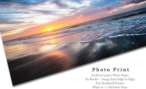 Miniatura 2 de Impresión fotográfica costera (no enmarcada) Imagen del amanecer escénico sobre la playa en Hilton Head Island Carolina del Sur, arte de pared
