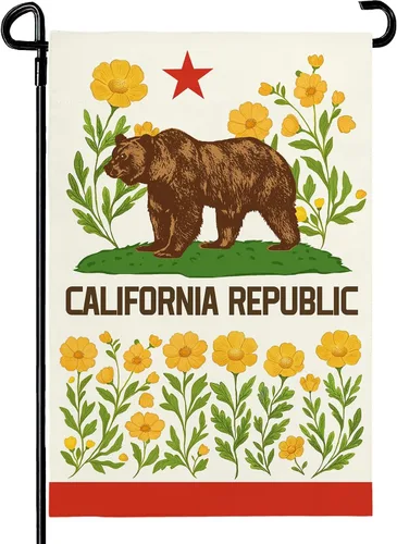 Miniatura 18 de Bandera de jardín floral de verano (bandera de jardín de águila del 4 de julio)