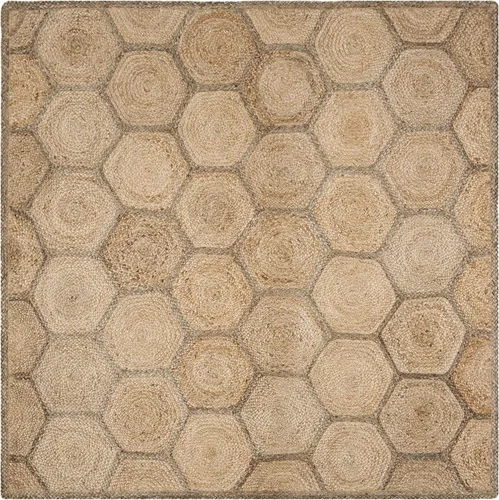 Miniatura 7 de SAFAVIEH Natural Fiber Collection - Alfombra decorativa, 2 x 3 pies, natural y gris, yute tejido de panal hecho a mano, ideal para zonas de alto