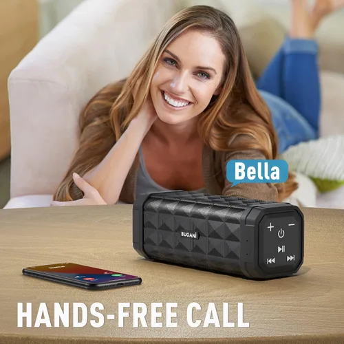 Miniatura 5 de BUGANI Altavoz Bluetooth M99 Bluetooth, mayor ruido, sonido estéreo, tiempo de reproducción de 24 horas, rango inalámbrico de 100 pies, IPX5