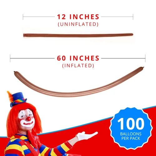 Miniatura 2 de 260 globos largos de Aragón (100 piezas) para animales de globo, diseño de forma de animal torcido de látex, globos mágicos largos para fiestas