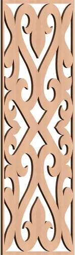 Miniatura 172 de Keene Paneles de pared decorativos de madera con calado, 9 3/8 pulgadas de ancho x 24 3/8 pulgadas de alto x 1/4 de alto, roble rojo rojo (Red Oak)