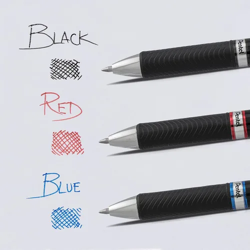 Miniatura 7 de Pentel EnerGel PRO - Bolígrafo de gel permanente, (0.028 in), línea media, archivador y resistente al agua, tinta negra, paquete de 2