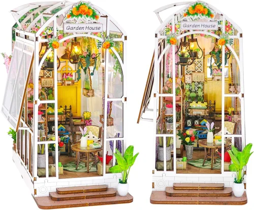 Miniatura 10 de Kit de casa en miniatura de bricolaje, casa de muñecas para adultos, modelo de construcción artesanal de estilo japonés, decoración de habitación
