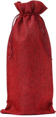 Miniatura 12 de 25 bolsas de arpillera con cordón, bolsa de regalo naranja con cordón, bolsa de joyería, bolsas de arpillera para recuerdos de fiesta de boda