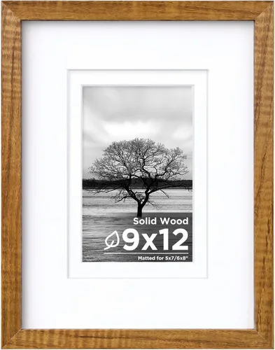 Miniatura 121 de Egofine - Portarretratos de 4 x 6 pulgadas, de madera maciza con plexiglás, para fotos de 3.5 x 5 con paspartú o de 4 x 6 sin paspartú, para colocar