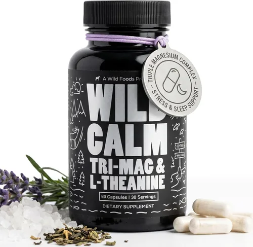 Miniatura 10 de Wild Foods Suplemento complejo de magnesio con formas 7X Alta absorción, espectro completo, fácil digestión 500 mg de glicinato, bisglicinato
