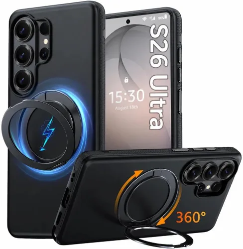 Miniatura 39 de Oterkin Funda para Google Pixel 10a con soporte magnético de giro de 360° [compatible con MagSafe] [antideslizante] [15 pies] a prueba de golpes