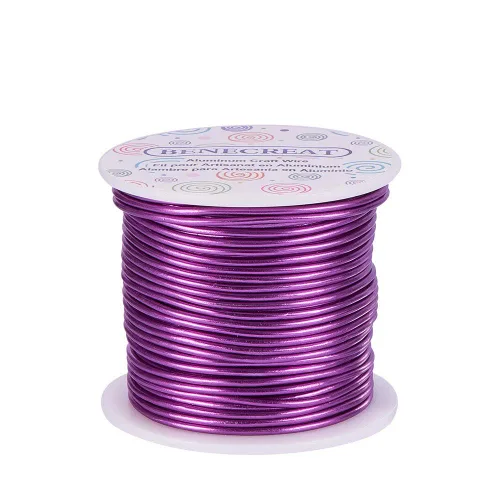 Miniatura 21 de BENECREAT -Alambre de aluminio para joyería de calibre 9, 55 pies, alambre metálico flexible para esculpir, ideal para manualidades de Halloween