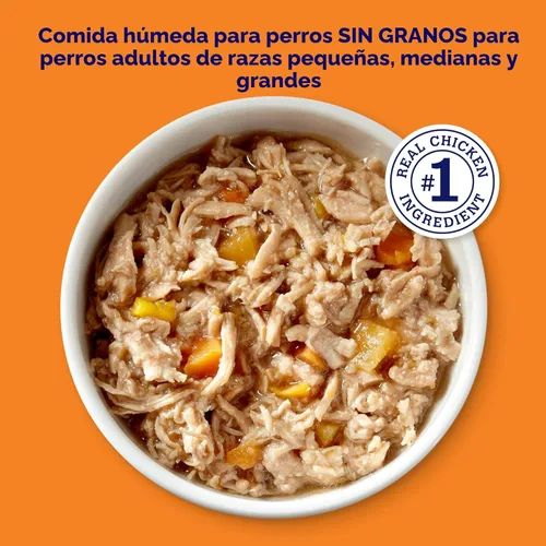 Miniatura 3 de Nature's Recipe Receta de pollo sin granos en caldo sabroso alimento húmedo para perros, taza de 2.75 onzas, 12