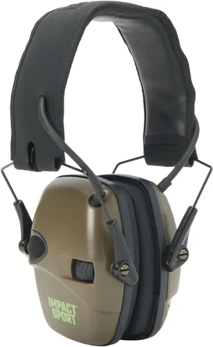 Howard Leight Impact Sport - Orejera Bluetooth para disparar, color negro, atenuación de ruido de 21 dB, unisex para jóvenes y adultos Verde OD