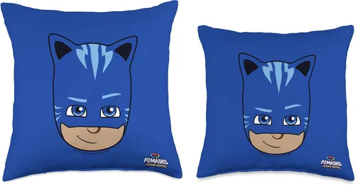 Miniatura 3 de PJ Masks Power Heroes Catboy Sassy Big Face - Almohada de retrato de 16 x 16 pulgadas, multicolor