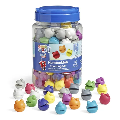 hand2mind Numberblocks Numberblob - Juego de contador de matemáticas, manipuladores educativos de matemáticas, números para niños pequeños, juguetes