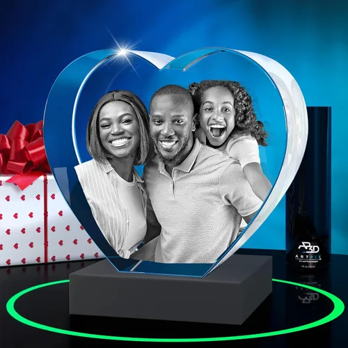 Miniatura 7 de ArtPix 3D Foto de cristal, regalos personalizados de Navidad para esposa, mujer, ella, mamá, él, hombres, madre, abuela, gran regalo personalizado