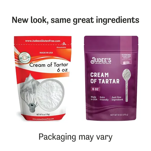 Miniatura 4 de Judee's Gluten Free Cream of Tartar - Estabilizador para hornear y crema de tártaro para hornear, sin gluten y sin OMG, apto para dieta cetogénica