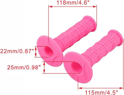 Miniatura 2 de WOOSTAR Empuñaduras de mango de acelerador estándar de 0.866 in de 7/8" YL-E033-131-143