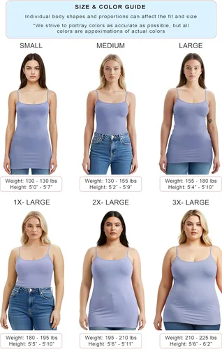 Miniatura 199 de Emmalise Camisola larga casual básica para mujer, con tirantes ajustables, top en capas