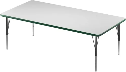 Miniatura 14 de Correll - Mesa rectangular de 24 x 36 pulgadas, mesa de actividades superior de borrado en seco, altura ajustable (19 a 29), laminado de alta