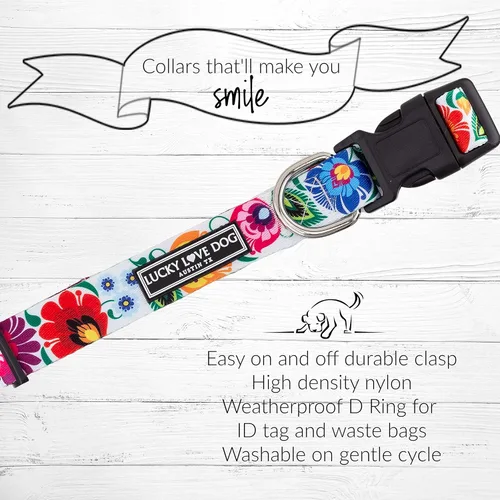Miniatura 3 de Lucky Love Dog - Collar para perras pequeñas, medianas y grandes, parte de la compra se dona a rescates, diseño Ladybird, talla XS Collar