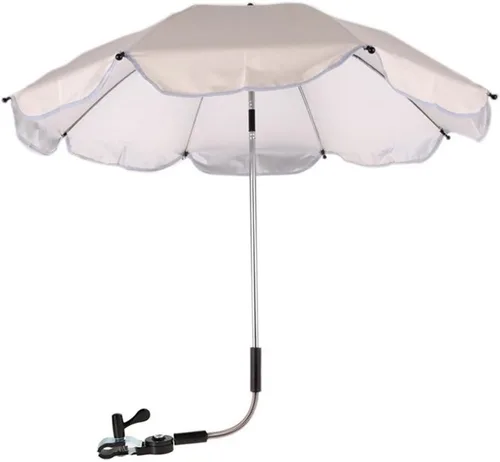 Miniatura 6 de Paraguas para sombrilla y sombrilla, cubierta de toldo de lluvia para cochecito de bebé, silla de ruedas, protección contra rayos UV Rosado
