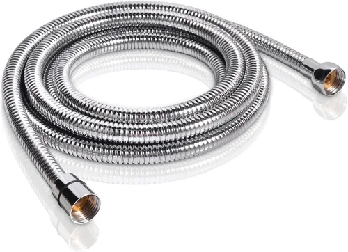 Miniatura 12 de PHASAT Manguera de ducha, reemplazo de manguera de ducha extra larga de 138 pulgadas, manguera de cabezal de ducha de acero inoxidable 304, Níquel