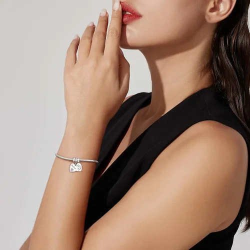 Miniatura 5 de DALARAN Cuentas de tapón para pulseras de plata de ley 925 con clip espaciador para pulsera