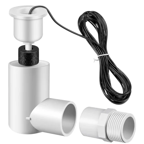 Paquete de 1 interruptor flotante SS2 para una fácil instalación, interruptor de flotador de CA con adaptador de 3/4 pulgadas y cable de 6 pies,