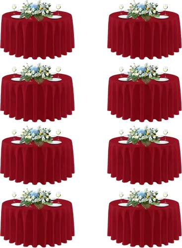Miniatura 25 de sancua - Paquete de 2 manteles cuadrados de poliéster, de 54 x 54 pulgadas, resistentes a las manchas y a las arrugas, lavables, para mesas de Beige