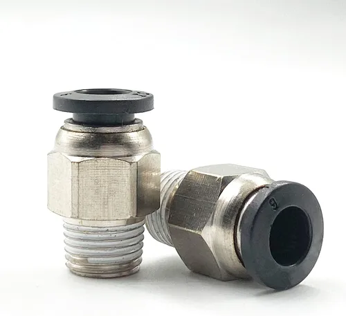 Miniatura 3 de 1/8 "PT macho empuje en conjunto conector neumático accesorios rápidos rosca diámetro 0.236 in para industria automática 10 unids