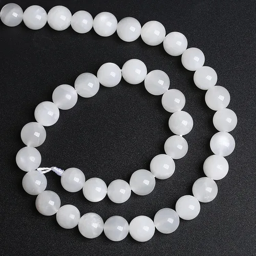 Miniatura 68 de 60 Cuentas de 15⁄64 Pulgadas (6 mm) de Piedra Natural de Citrino Limpio de Grado 3A en Bruto para Hacer Joyería, Pulseras DIY