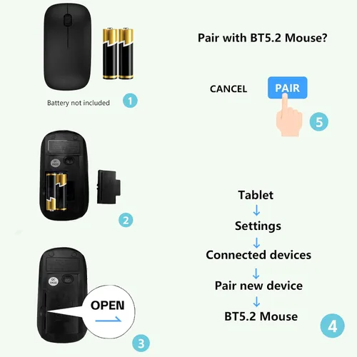 Miniatura 7 de Tableta Android 15 de 11 pulgadas Octa-core 12GB RAM+128GB ROM Tablet de 8000mAh con teclado Mouse Funda WiFi de doble banda BT 5.0