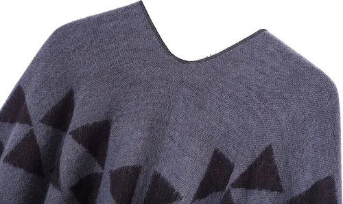 Miniatura 27 de Chales cálidos para mujer, cárdigan con frente abierto, estilo vintage, poncho