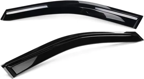 Miniatura 6 de IKON MOTORSPORTS, Visera adhesiva para ventana compatible con Toyota RAV4 2019-2025, humo oscuro acrílico, 4 unidades, protección contra la lluvia