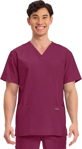 Miniatura 89 de Cherokee WW Professionals WW695 - Camisa de uniforme sanitario para hombre, con cuello en V
