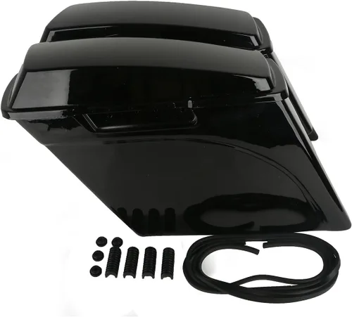 XMT-MOTO Alforjas rígidas extendidas de 5 pulgadas para modelos Harley Touring FLT FLHT FLHTCU FLHRC Road King Road Glide Street Glide Electra Glide