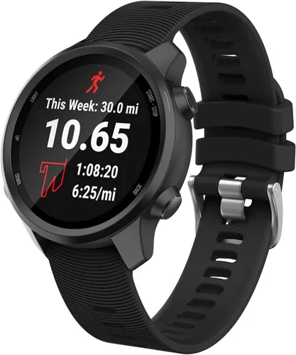 ISABAKE Correa de reloj para Garmin Forerunner 245/645 Music, correa de repuesto de silicona de liberación rápida de 0.787 in para Vivoactive 3/Venu