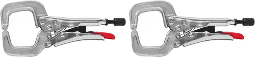 Miniatura 3 de Strong Hand Tools Abrazadera C de bloqueo de 6", punta redonda, Capacidad máxima de sujeción: 2″ (1.969 in), Profundidad de garganta: 1-13/16″