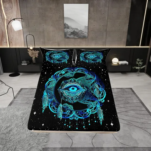 Miniatura 39 de Juego de ropa de cama con estampado de leopardo, tamaño individual, juego de cama de guepardo africano para decoración de dormitorio
