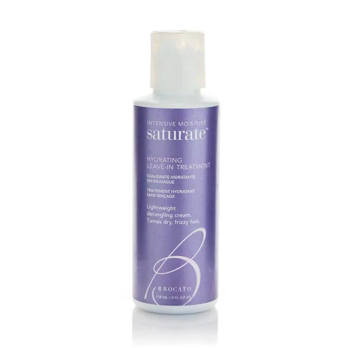 Brocato Saturate - Tratamiento hidratante sin enjuague, 4 onzas | Tratamiento acondicionador profundo sin enjuague para cabello seco, rizado,