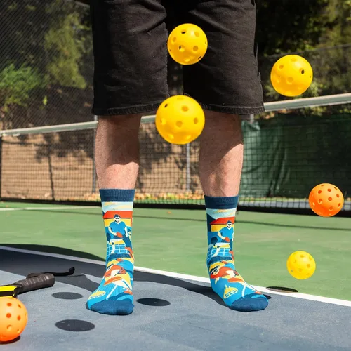 Miniatura 7 de Lavley Divertidos calcetines de pickleball para adultos, regalos geniales para hombres, mujeres y adolescentes, talla única