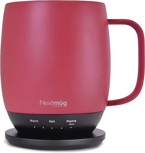 Miniatura 11 de Nextmug - Taza de café autocalentable con control de temperatura (negro, 14 onzas)