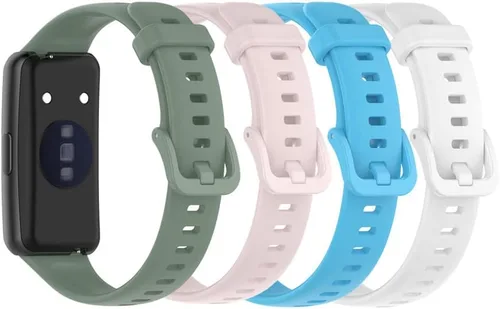 Miniatura 17 de Senter Banda de repuesto de goma suave de liberación rápida para Huawei Band 7 Smart Watch Púrpura
